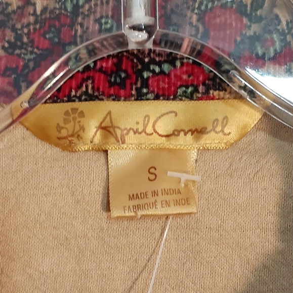 April Cornell Floral Cord Jean Jacket - Picture 3 of 6